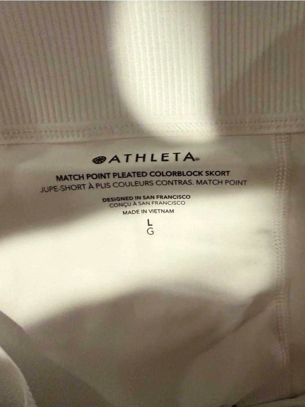 NWT Athleta Match Point Highrise Colorblock Skirt